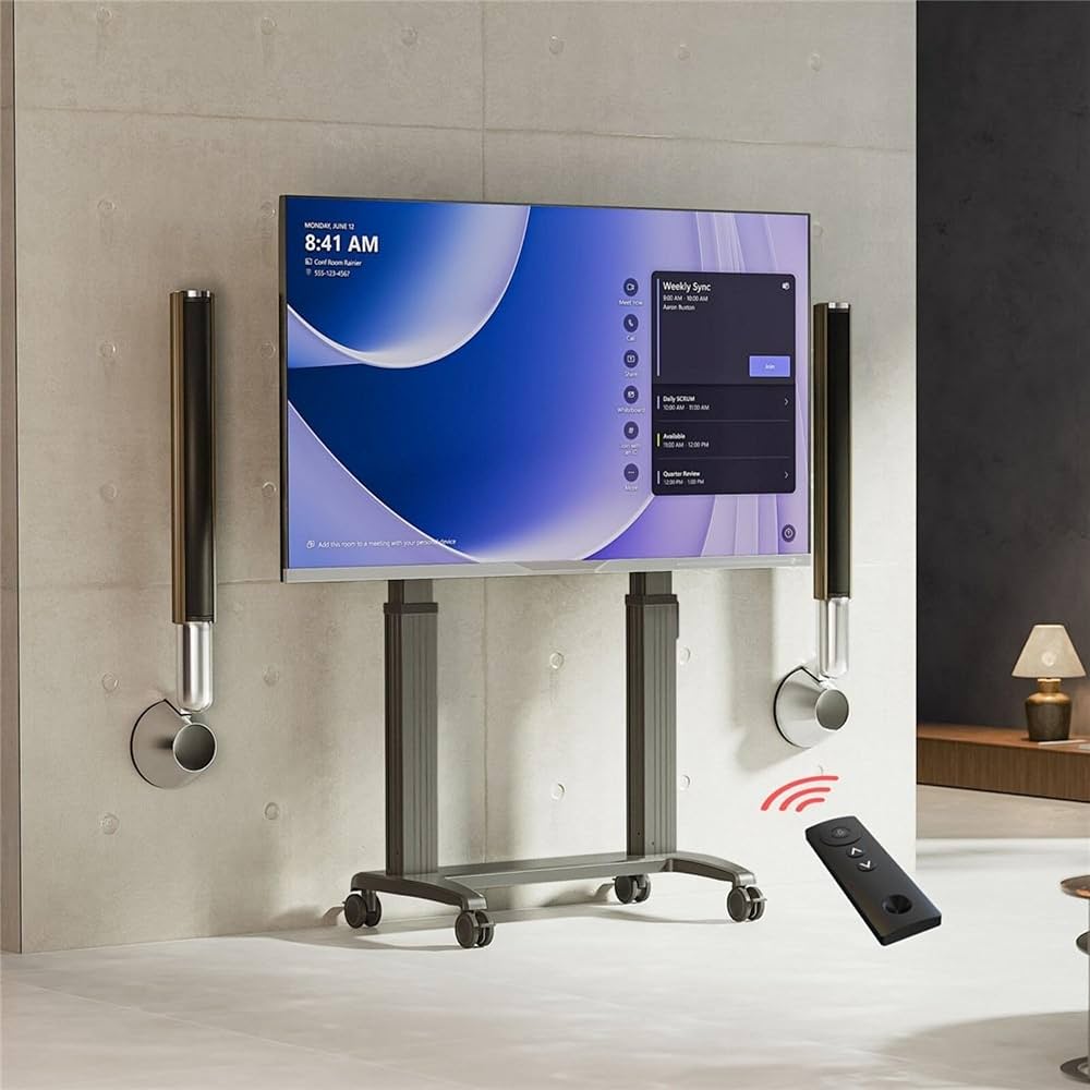 Motorized TV floor lift for hidden smart TV installation